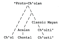 Classification of the Ch'olan languages