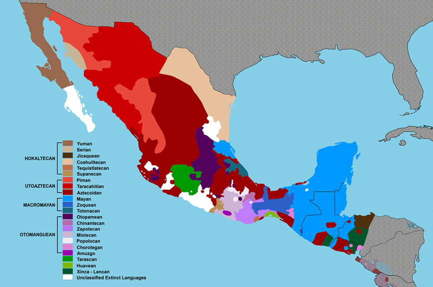 Mapa Lingüístico de Mesoamérica