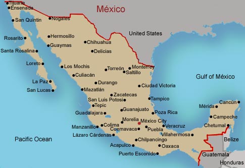 Map of Mexico