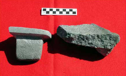 Figure 9. Fragments of Metates