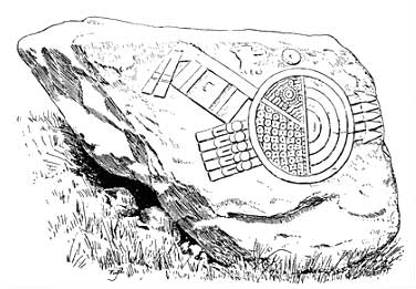 Figure 6: The Chimalli Stone (after Seler 1991:2:91) Figure 6: The Chimalli Stone (after Seler 1991:2:91)