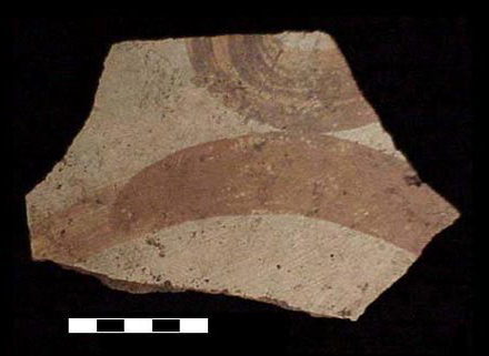 Figure 13. Surface ceramic from Area "C" (scale in cm). Figure 13. Surface ceramic from Area "C" (scale in cm).