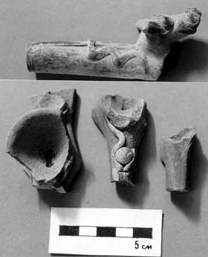 Figure 12. Pipes recovered in the Mezquital Valley, municipios of Tecozautla and Huichapan.