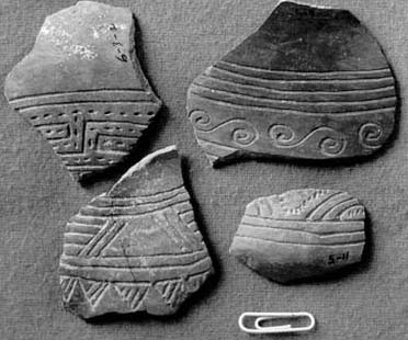 Figure 18. Sherds of the Garita Black-Brown B Type. Courtesy of the INAH Center, Guanajuato.
