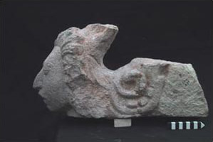 Figure 20. Maize-god head. Before and after restoration. Figure 20. Maize-god head. Before and after restoration.