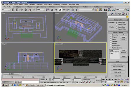 Figure 21. Preliminary wire-frame rendering. (By Laura Ackley.)