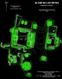 Figure 6. Altar de los Reyes, map of main complex.