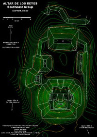 Figure 12. Altar de los Reyes, map of Southeast Group.