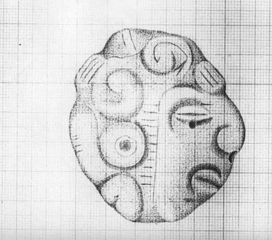 Figure 3. Illustration of one of the jades from the cist. Figure 3. Illustration of one of the jades from the cist.