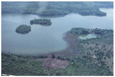 Figura 3. Fotografía aérea de las islas Quexil. Figura 3. Fotografía aérea de las islas Quexil.