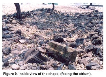 Figure 9. Inside view of the chapel (facing the atrium).