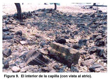 Figura 9. El interior de la capilla (con vista al atrio).