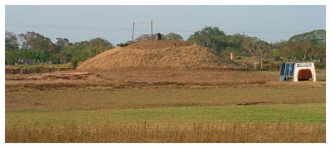 Figure 4. Mound A at El Mesón (photo facing West).