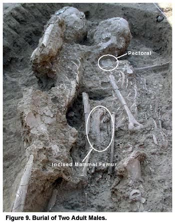 Figure 9. Burial of Two Adult Males. Figure 9. Burial of Two Adult Males.