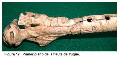 Figura 17. Primer plano de la flauta de Yugüe.