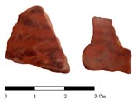 Figure 13. Decorated black on red pottery. Click to enlarge.