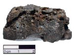 Figure 21. Lumpy slag fragment from Itziparátzico. Click to enlarge.