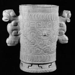 Sub-Group 3C: Feline handles with bound tail. Ref: Luke Vase 72. Click to enlarge.