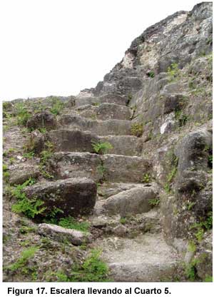 Figura 17. Escalera llevando al Cuarto 5.