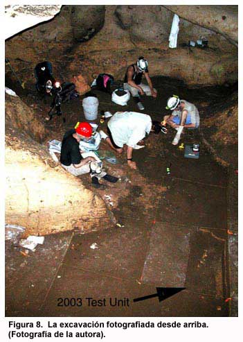 Figura 8. La excavación fotografiada desde arriba. (Fotografía de la autora).