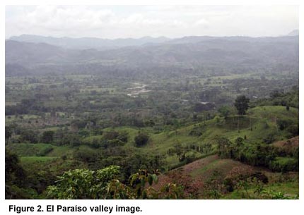 Figure 2. El Paraíso valley image.