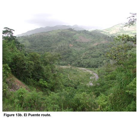 Figure 13b. El Puente route.