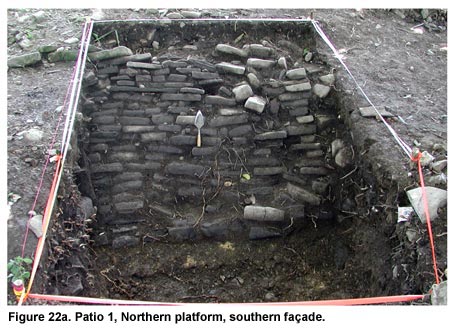 Figure 22a. Patio 1, Northern platform, southern façade.