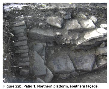 Figure 22b. Patio 1, Northern platform, southern façade.