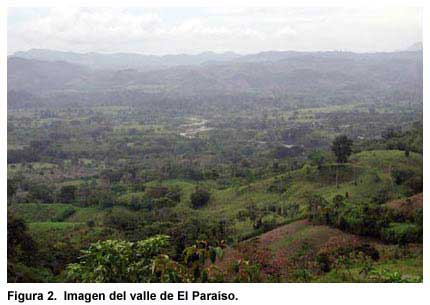 Figura 2. Imagen del valle de El Paraíso.