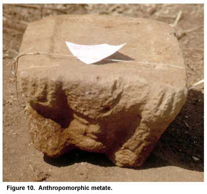 Figure 10. Anthropomorphic metate. Figure 10. Anthropomorphic metate.