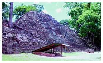 Figure 1. Temple 16, Copán, Honduras. (Photo by author.) Click to enlarge.