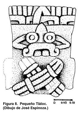 Figura 8. Pequeño Tláloc. (Fotografía de José Espinoza).