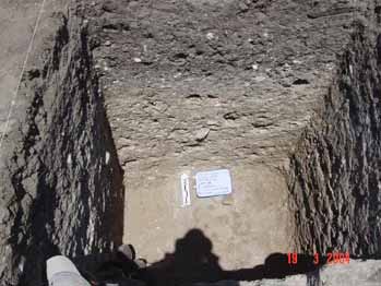 Figure 6. Pit 2, north profile, CZ-002 (photo).