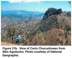 Figure 21b. View of Cerro Chucunhueso from Sitio Aguilucho. Figure 21b. View of Cerro Chucunhueso from Sitio Aguilucho.