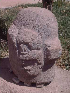 Figure 50. Skull sculpture reportedly from same site near Potrero Carrillo. Figure 50. Skull sculpture reportedly from same site near Potrero Carrillo.
