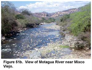 Figure 51b. View of Motagua River near Mixco Viejo. Figure 51b. View of Motagua River near Mixco Viejo.