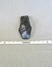 Figure 39f. Site PVC 162, Obsidian Core Details, poorly organized core.