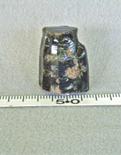 Figure 39h. Site PVC 162, Obsidian Core Details, step fracture.