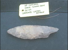Figure 40b. Site PVC 120, Chert biface.