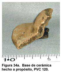 Figura 34a. Base de cerámica hecho a propósito, PVC 120.