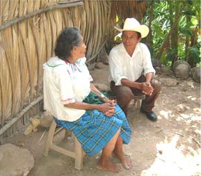 Figure 4. Elderly Ch'orti' healer (left) and one of my principal consultants, Hipólito Ohajaca Pérez (right).