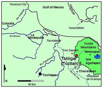 Figure 2: Totógal, Sierra de los Tuxtlas and Papaloapan Basin. Figure 2: Totógal, Sierra de los Tuxtlas and Papaloapan Basin.