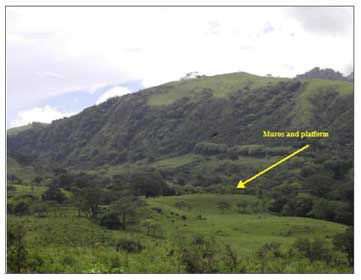 Figure 3: Totógal as seen from promontory in southeast. Figure 3: Totógal as seen from promontory in southeast.