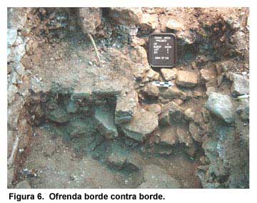 Figura 6. Ofrenda borde contra borde.