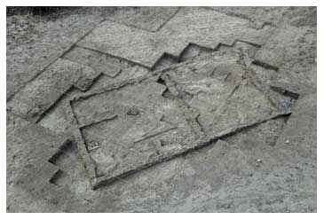 Photo 22. Aerial view of the excavation. Photo 22. Aerial view of the excavation.