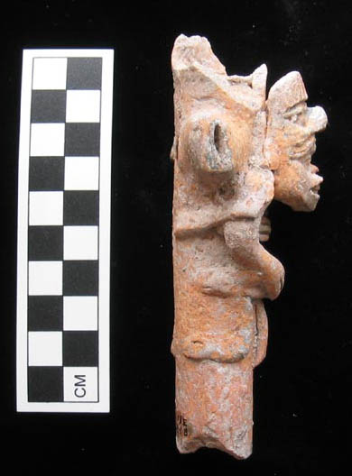 Figure 7c. Effigy flute (TRI13E-5-3-1b): profile photo by author.