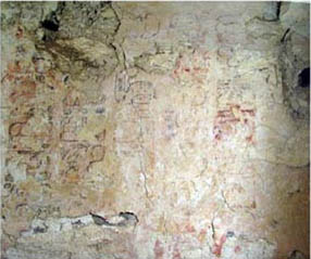 Figura 5. Fotografía del Mural 7 excavado en su totalidad. (Foto cortesía de A. Tokovinine.)