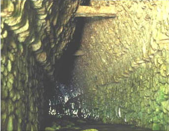 Figure 3. Palenque's subterranean palace aqueduct.