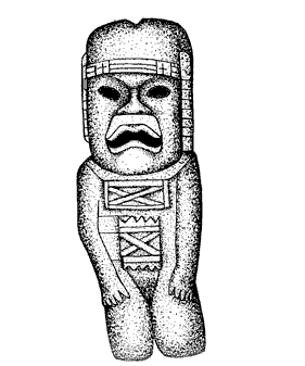 Figure 6c. Baby from lap of Las Limas Figure, Museo de Antropologia de Xalapa, M&eacute;xico