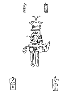 Figure 9. Incised Image from celt, Arroyo Pesquero, M&eacute;xico. Museo de Antropologia de Xalapa, M&eacute;xico, Height: 26.4 cm